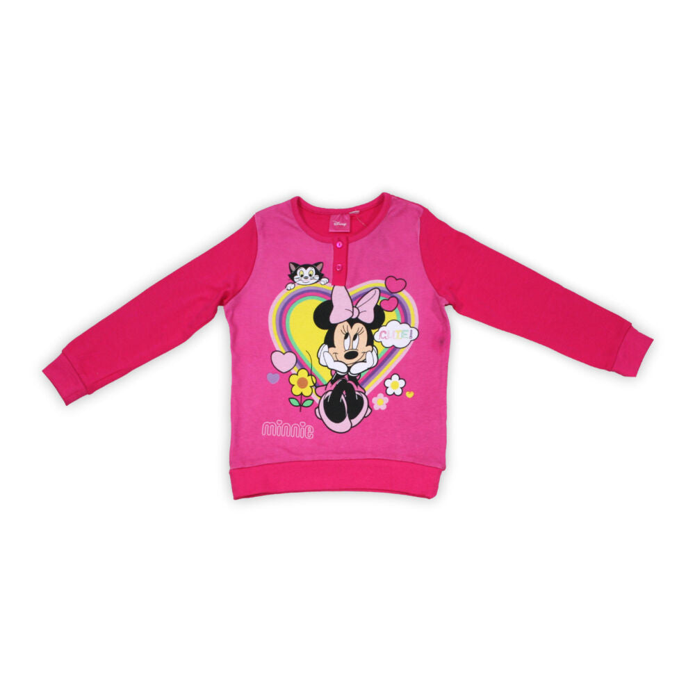 Winter cotton children's pajamas - Minnie Mouse - pink - 110