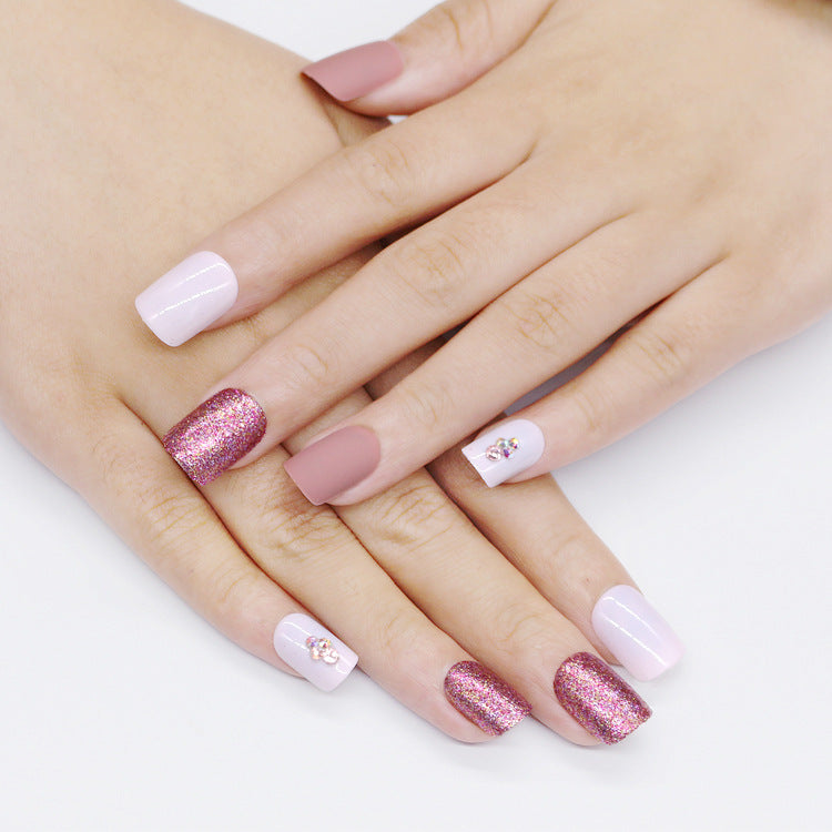 Matte metallic nude nails - Nails at Dealshubindia