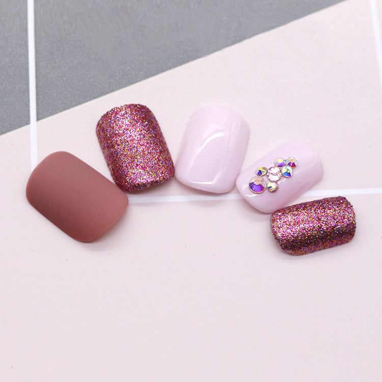 Matte metallic nude nails - Nails at Dealshubindia