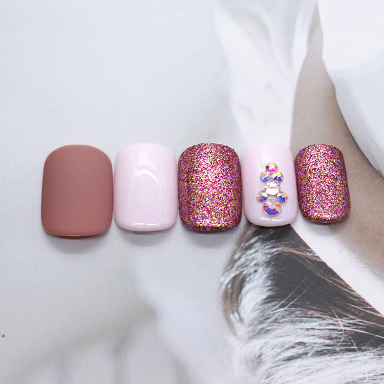 Matte metallic nude nails - Nails at Dealshubindia