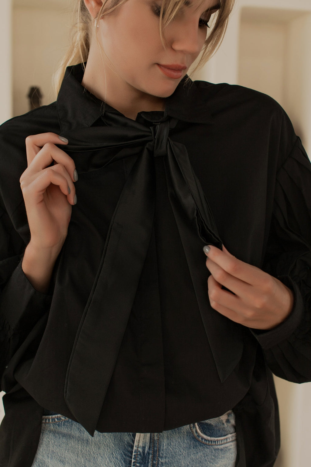 Merci Balloon Sleeve Oversized Shirt (Sale)