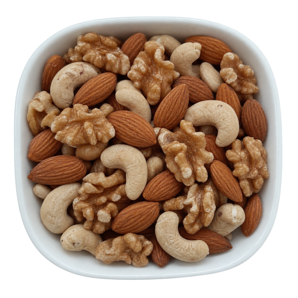 Mixed Almonds, Cashew Nuts and Walnuts – Natural Organic Premium-quality + Free sample!-0