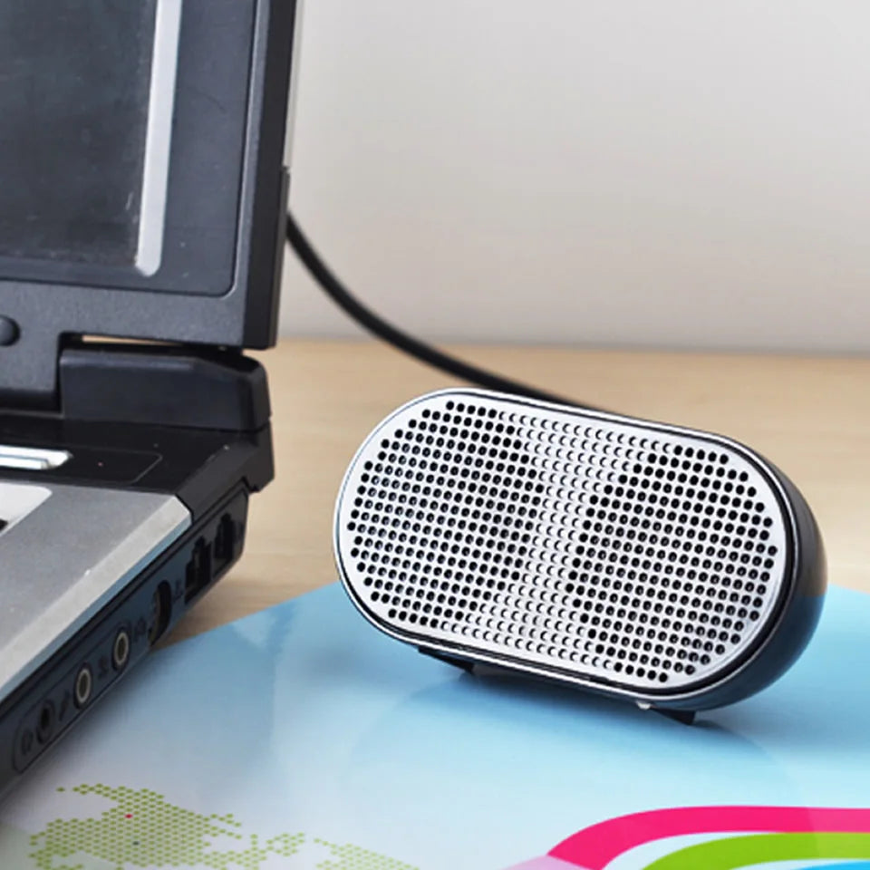 Portable Usb Mini Speaker Stereo For Pc & Ps4 (Black) - Speakers at Dealshubindia