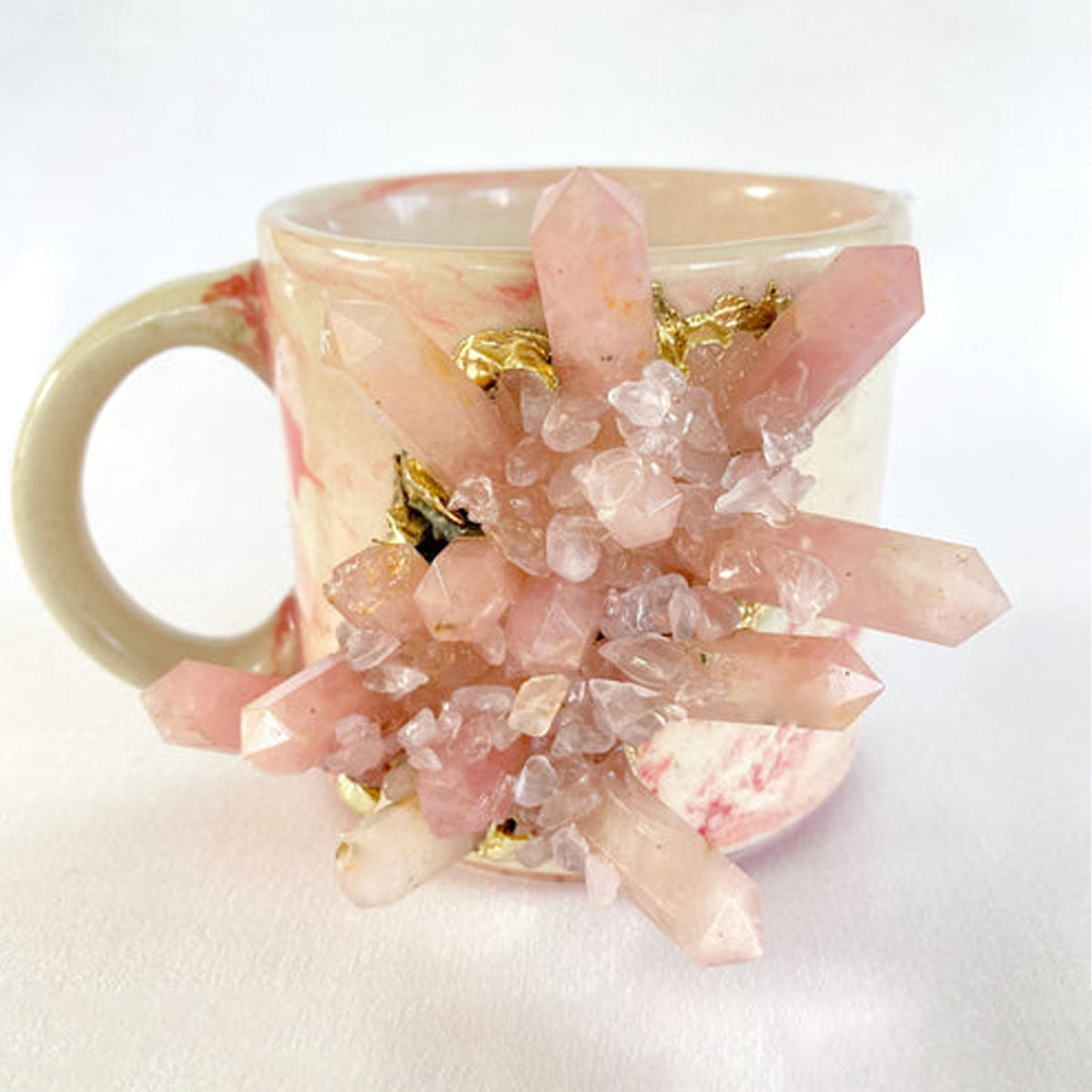 Marble Effect - Set of 2 Ceramic Mugs