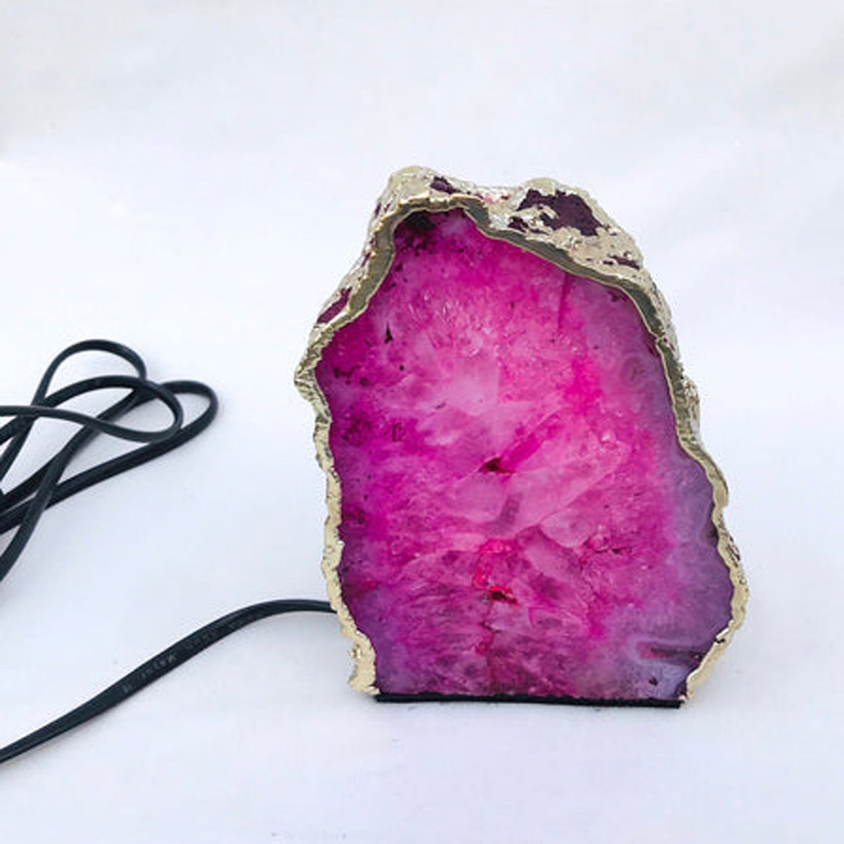Pink Agate Bookends