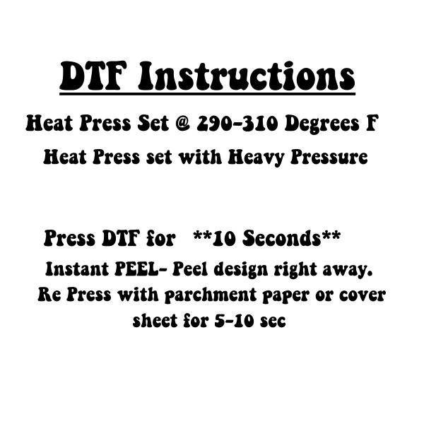 Single DTF Transfer