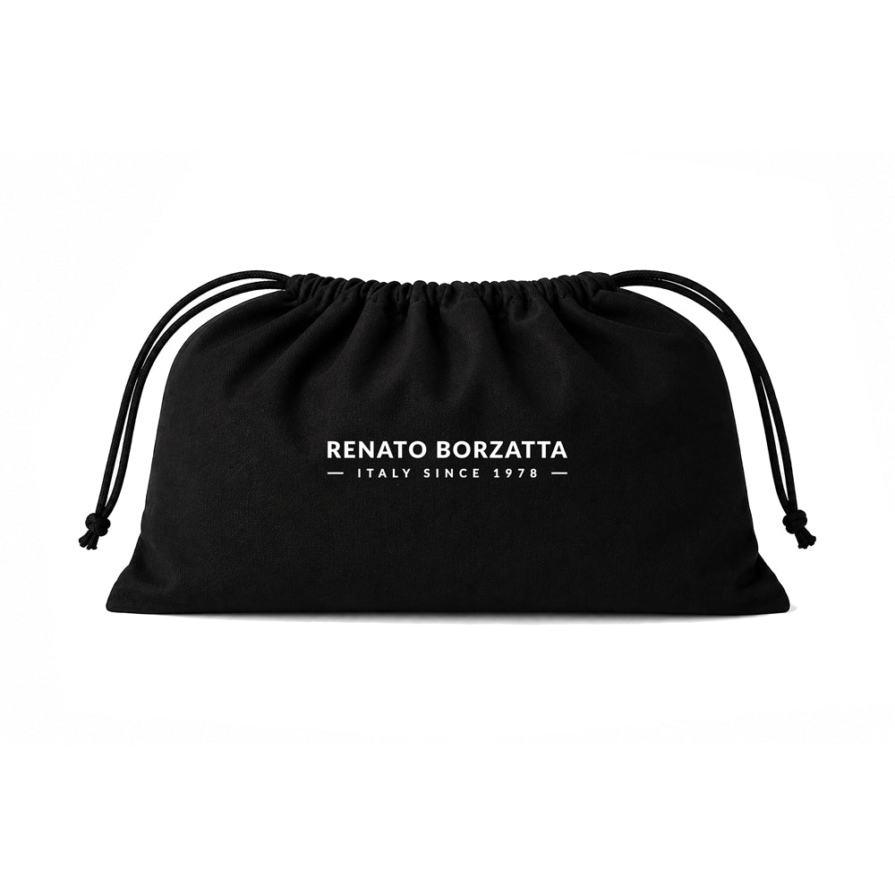 RB1090E | Made in Italy Wash Bag in Genuine Smooth Matte Leather. Green Color - Accessory at Dealshubindia