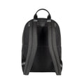 RB2001A | Netbook/Tablet Carrier Backpack in Nylon/Vera Leather, with light grain. Zipper closure and adjustable shoulder straps - Black color - Dimensions: 27 x 38 x 14 cm. Packaging: Non-Woven Fabric Bag - Bag at Dealshubindia