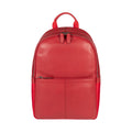 RB2001V | Netbook/Tablet Carrier Backpack in Nylon/Vera Leather, with light grain. Zipper closure and adjustable shoulder straps - Red color - Dimensions: 27 x 38 x 14 cm. Packaging: Non-Woven Fabric Bag - Bag at Dealshubindia