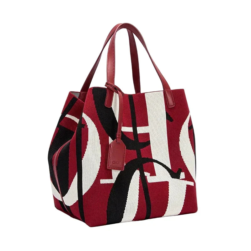 Womens Large Capacity PU Shoulder Bag (Style13) - Apparel & Accessories > Handbags, Wallet's & Cases > Handbags > Shopper Bags at Dealshubindia