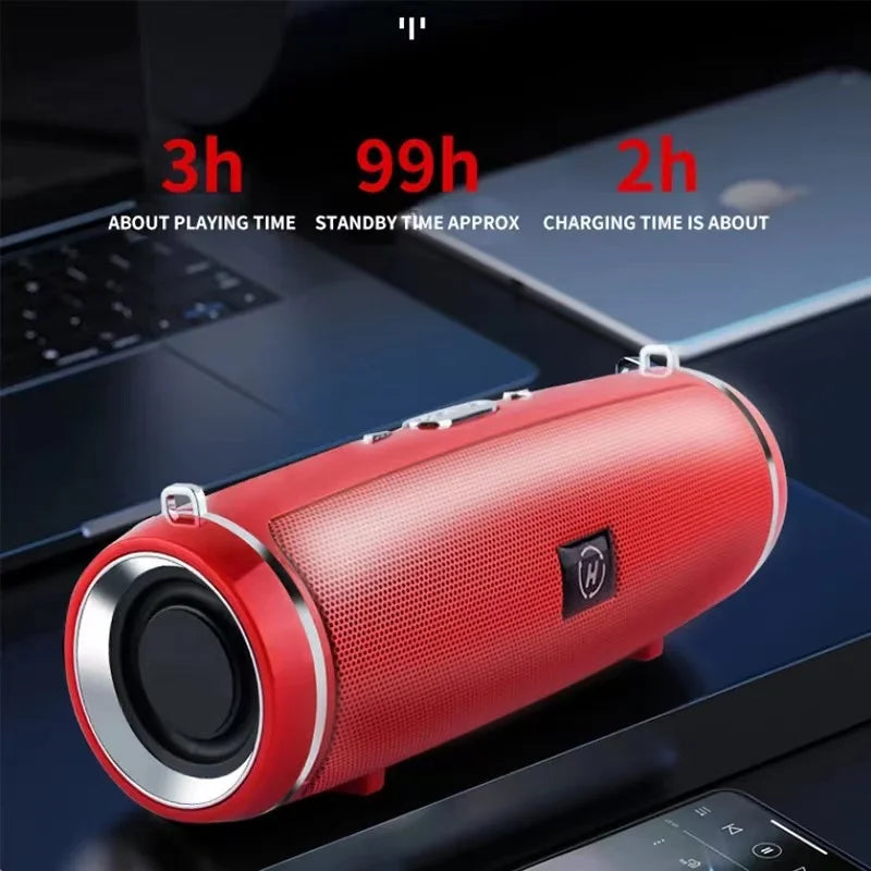 Bluetooth Speaker Mini Subwoofer Red - Speakers at Dealshubindia