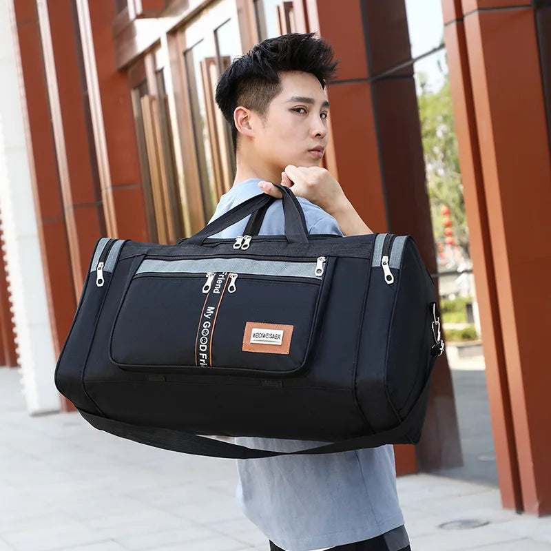 Large Travel Duffel Bag for Men and Women - Luggage & Bags > Duffel Bags > Gym Duffel Bags at Dealshubindia
