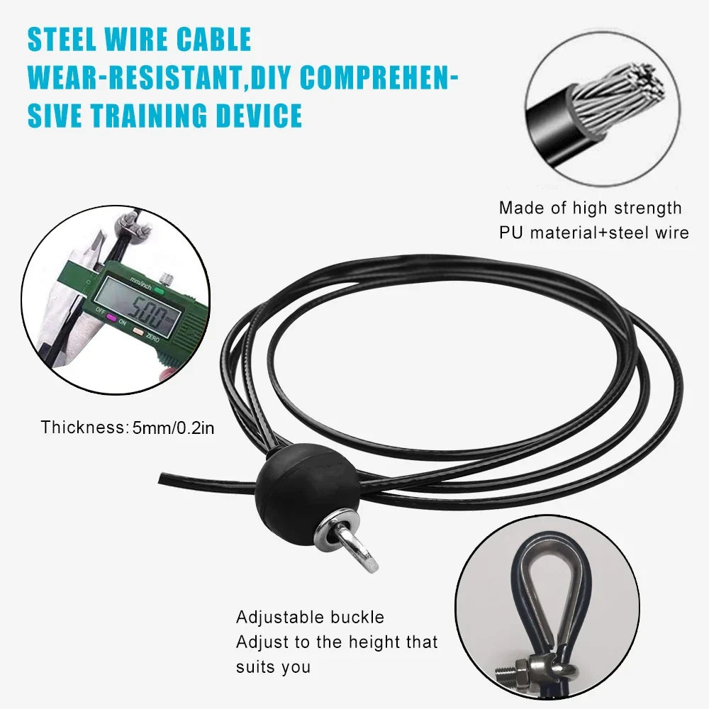 Fitness Pulley Cable Machine System Black - Fitness at Dealshubindia