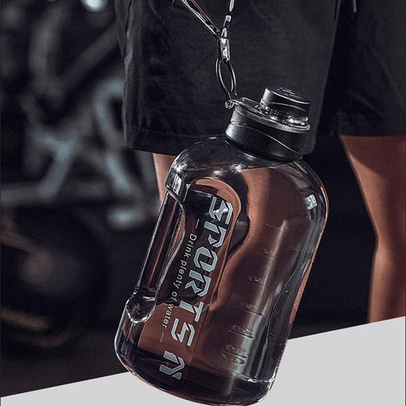 2.7L Sports Water Bottle Grey