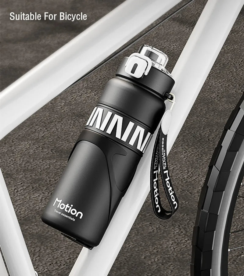 800ML Sports Vacuum Flask with Straw Black-4
