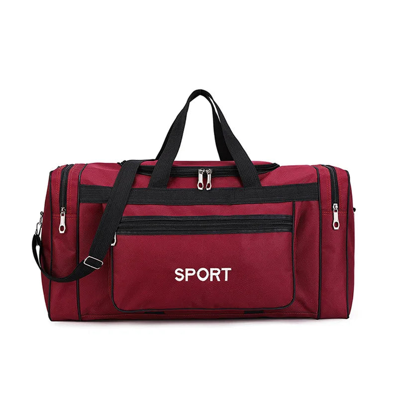 Travel Duffel Nylon Bag for Men and Women (Red) - Luggage & Bags > Duffel Bags > Gym Duffel Bags at Dealshubindia