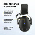 Rechargeable Noise Reduction Earmuffs Yellow - Headphones at Dealshubindia