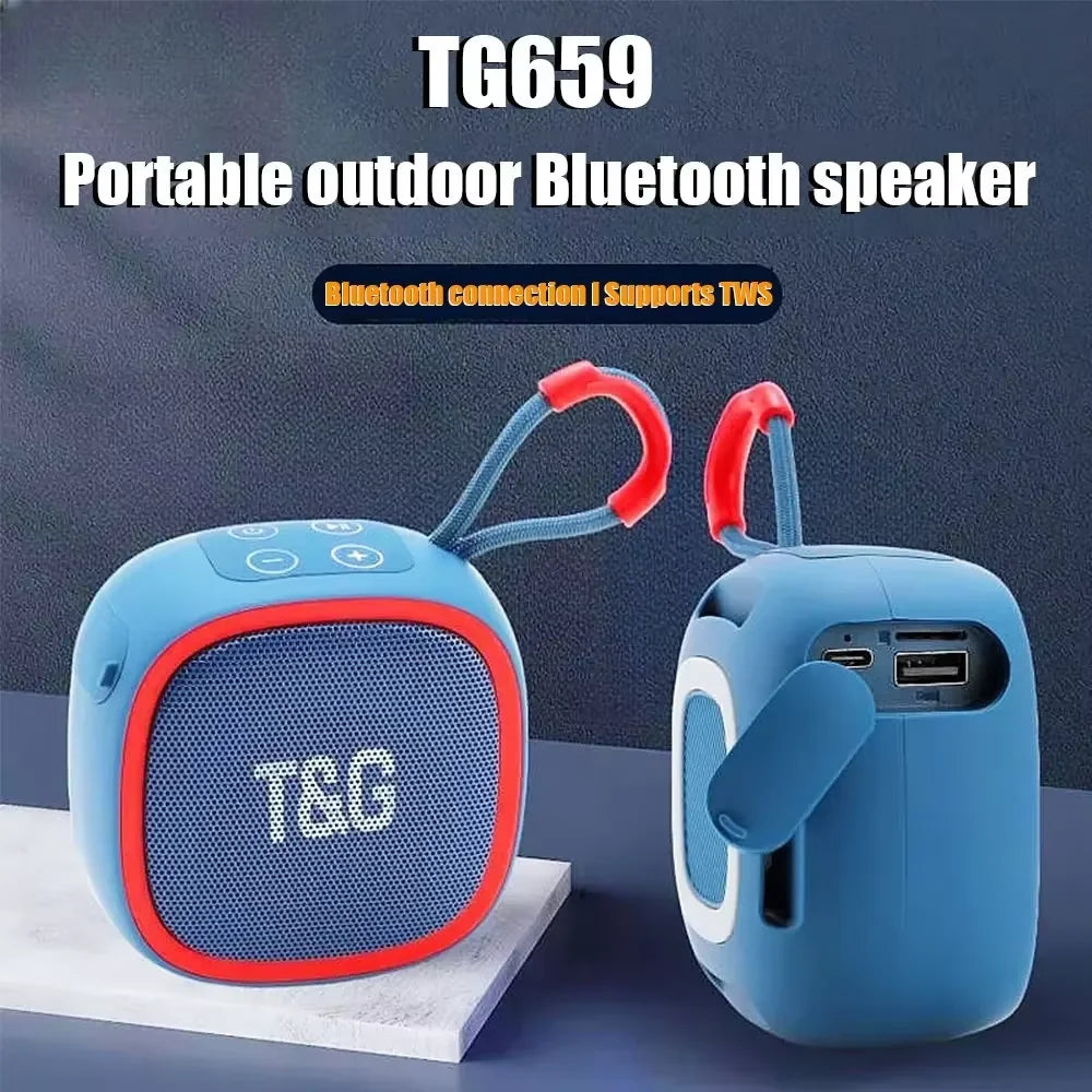 Mini Bluetooth Portable Speaker Blue - Speakers at Dealshubindia
