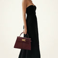 Womens Handbag Crossbody Bag (Wine Red) - Apparel & Accessories > Handbags, Wallet's & Cases > Handbags > Satchel Bags at Dealshubindia