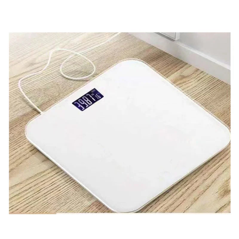 USB Charging Electronic Body Scale White - Body Weight Scales at Dealshubindia