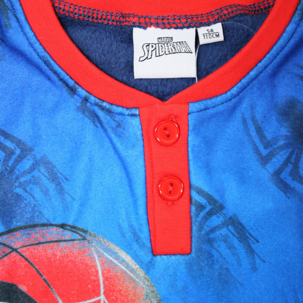 Kids winter pajamas - Coral - Spiderman - navy blue - 116