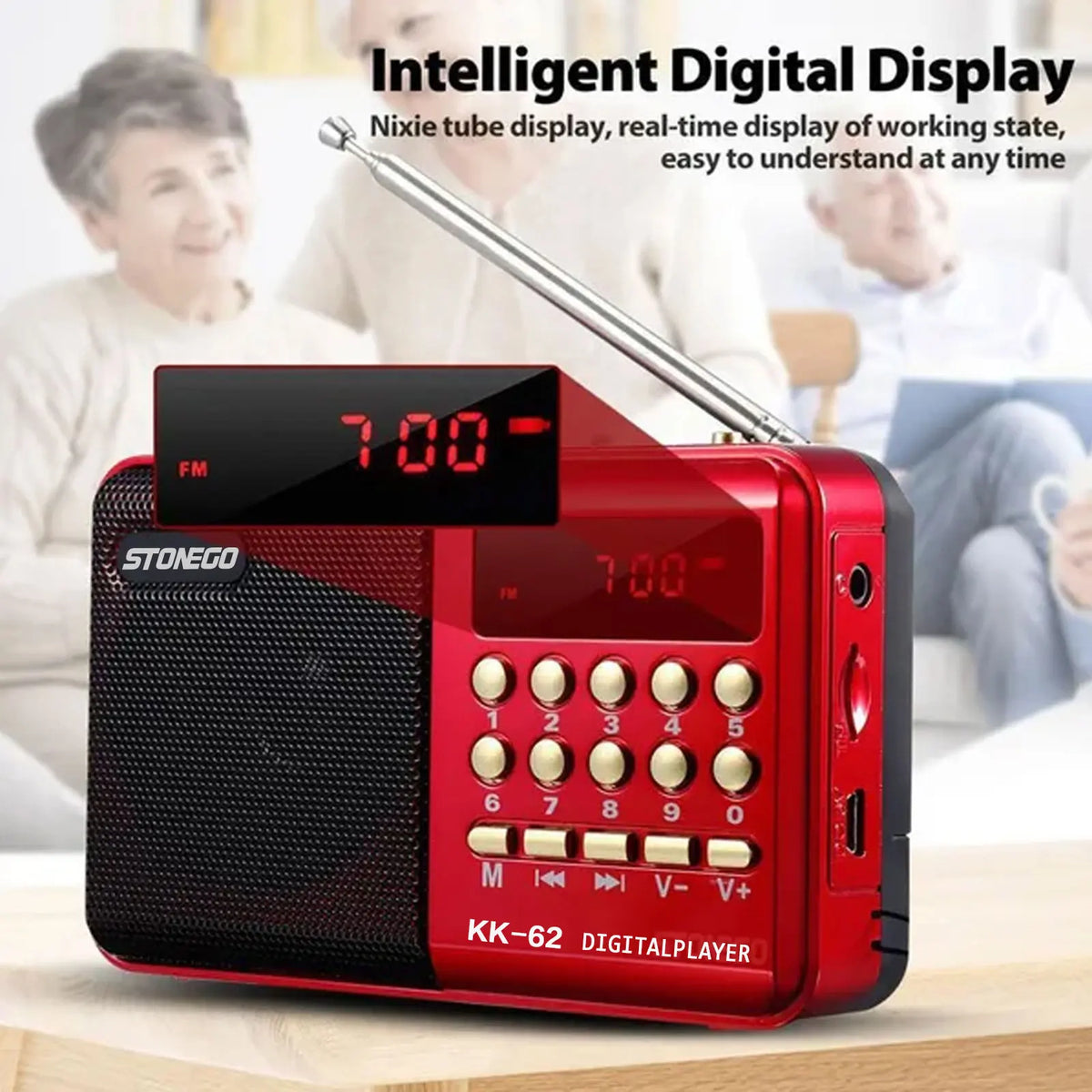 Mini Portable Rechargeable Digital Fm Radio & Mp3 Player - Radios at Dealshubindia