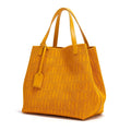 Womens Large Capacity PU Shoulder Bag (Orange) - Apparel & Accessories > Handbags, Wallet's & Cases > Handbags > Shopper Bags at Dealshubindia