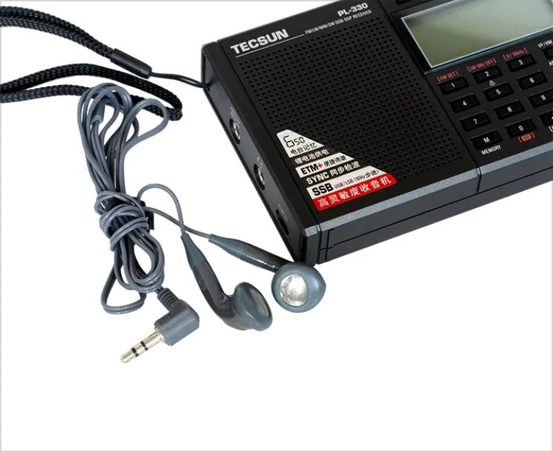 Portable Radio Receiver with SSB Black - Radios at Dealshubindia