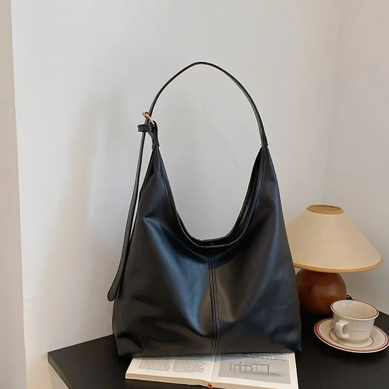 Retro PU Tote Bag for Women-1