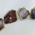 Amethyst Slice Cabinet Knobs