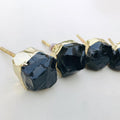 Raw Black Obsidian Cabinet Knobs