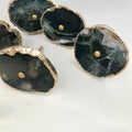 Moss Agate Slice Cabinet Knobs