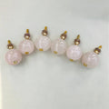 Rose Quartz Sphere Cabinet Knobs