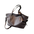 Leather Womens Tote Shoulder Crossbody Bag (Coffee) - Apparel & Accessories > Handbags, Wallet's & Cases > Handbags > Shopper Bags at Dealshubindia