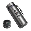 Thermos Bottle with LED Temperature Display Silver-0