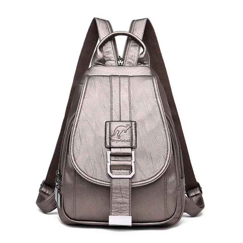 Travel Backpack Women Shoulder School Bag (Bronze) - Luggage & Bags > Backpacks at Dealshubindia