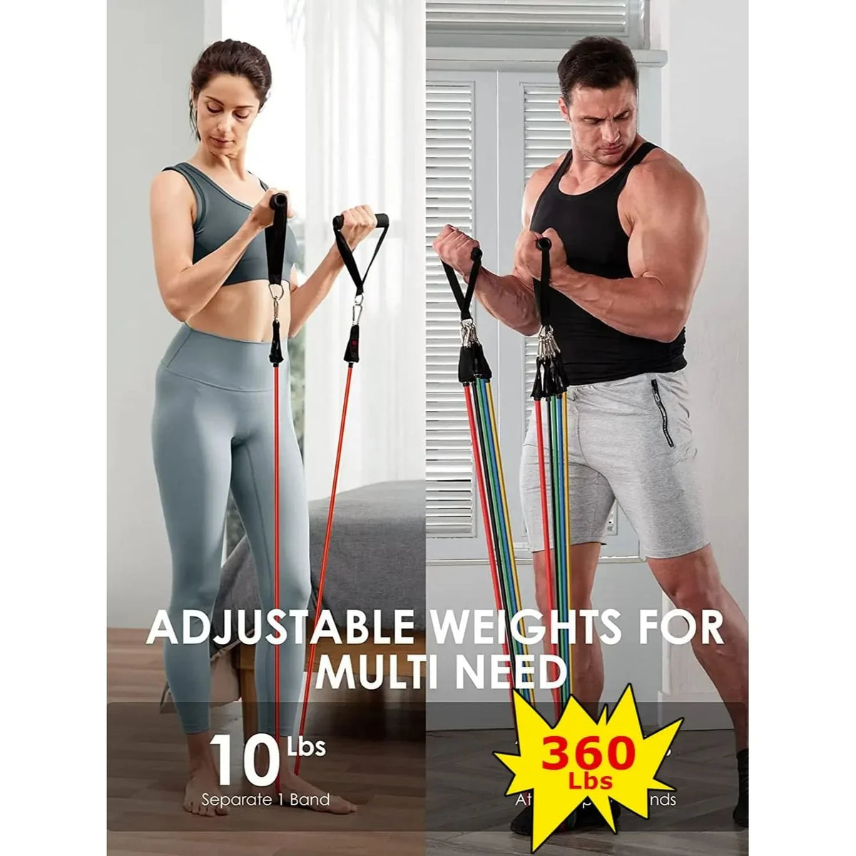 Resistance Bands for Yoga & Fitness Training - Fitness at Dealshubindia