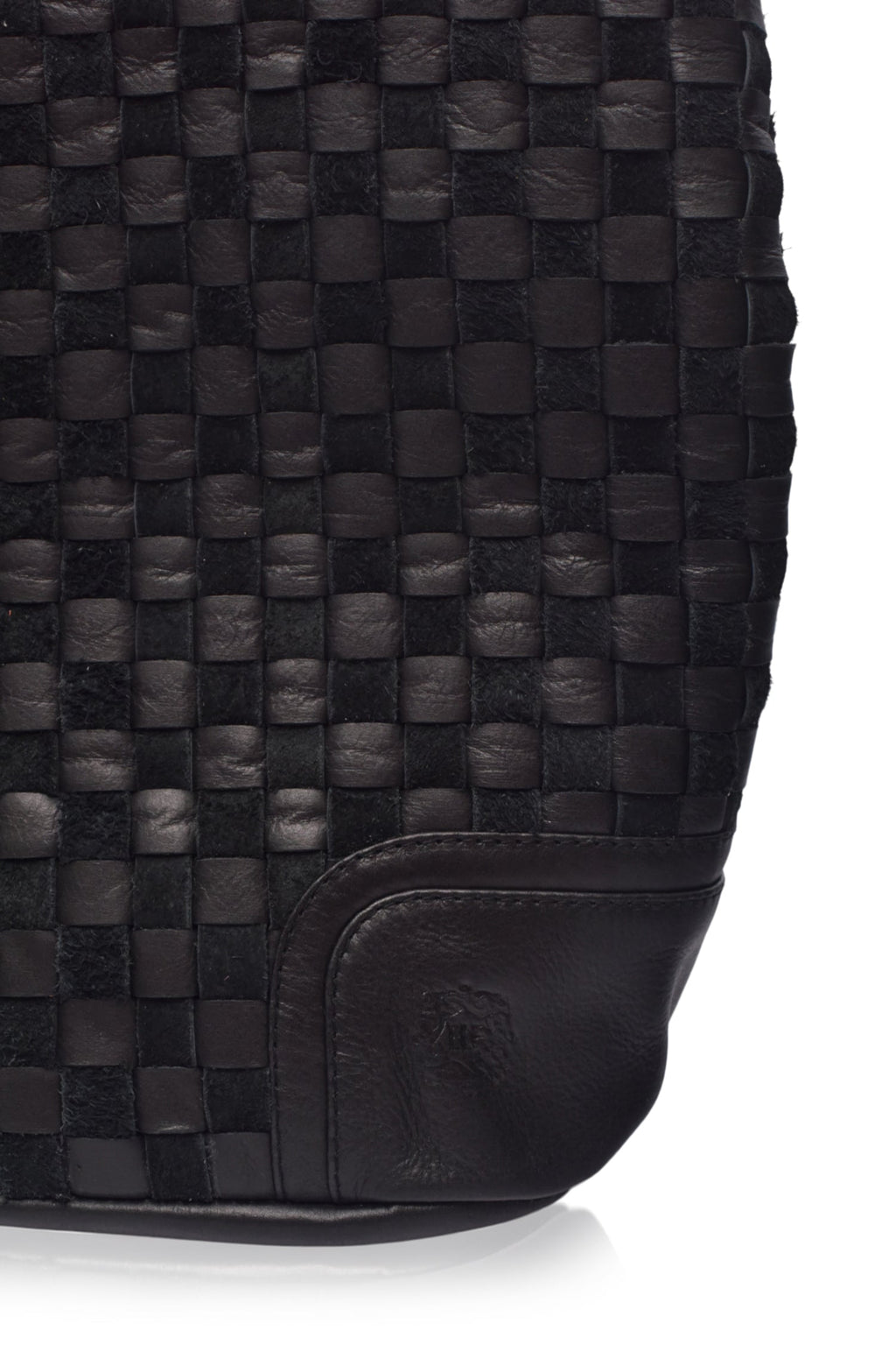 Soho Lane Woven Leather Shoulder Bag - Leather bag at Dealshubindia