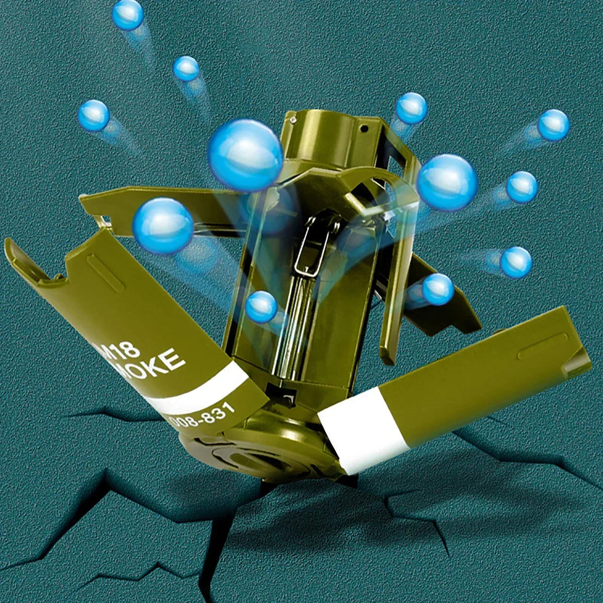 Tactical Hand Grenade Toy For Water Beads Battle
