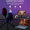 Usb Rgb Microphone Gaming Mic For Podcast & Streaming - Audiophile & Speakers > Audio Accessories at Dealshubindia