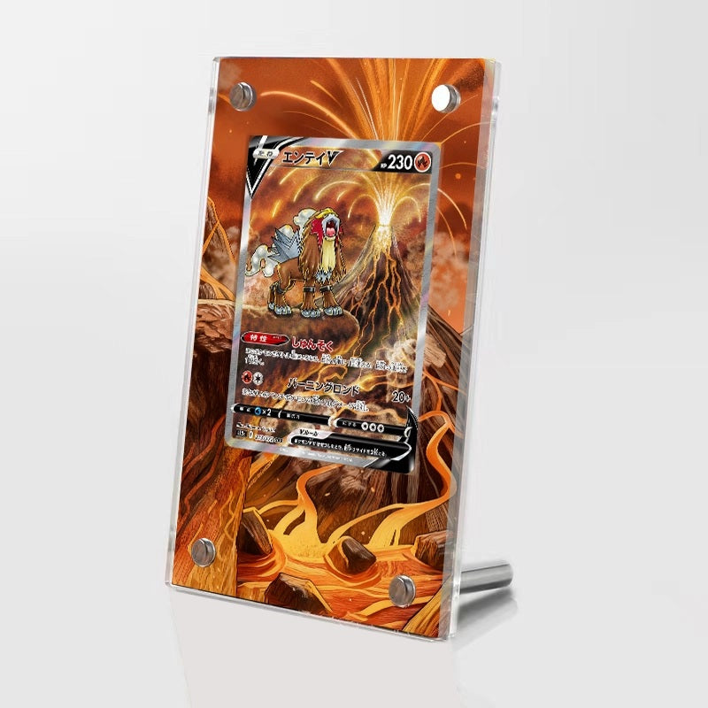 Entei V Gg36/gg70 - Pokémon Extended Artwork Protective Card Display Case Psa/cgc/tag/raw