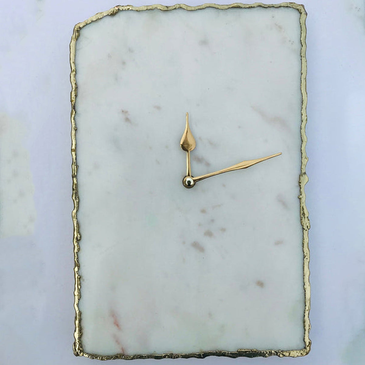 White Marble Large Wall Clock