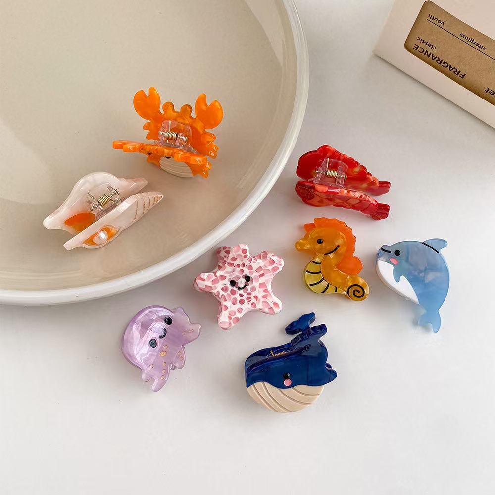 PAWSOME PETS NEW YORK Hand-painted OCEAN COLLECTION SMALL Hair Clip | Eco-Friendly - hair claws at Dealshubindia