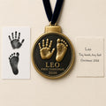 Baby Handprint and Footprint Ornament, Medallion