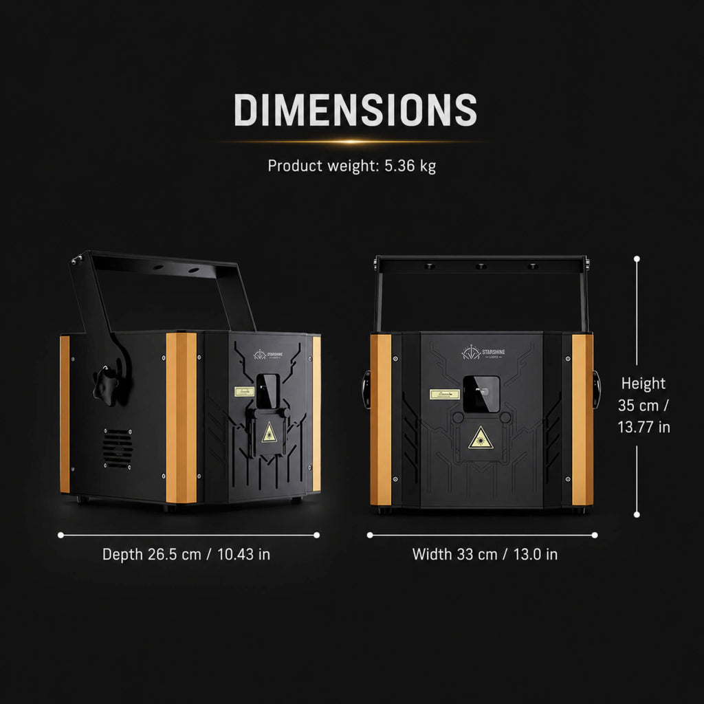 A10 ILDA DMX App Laser Light Show Projector 6W RGB for Clubs - Laser Lights at Dealshubindia
