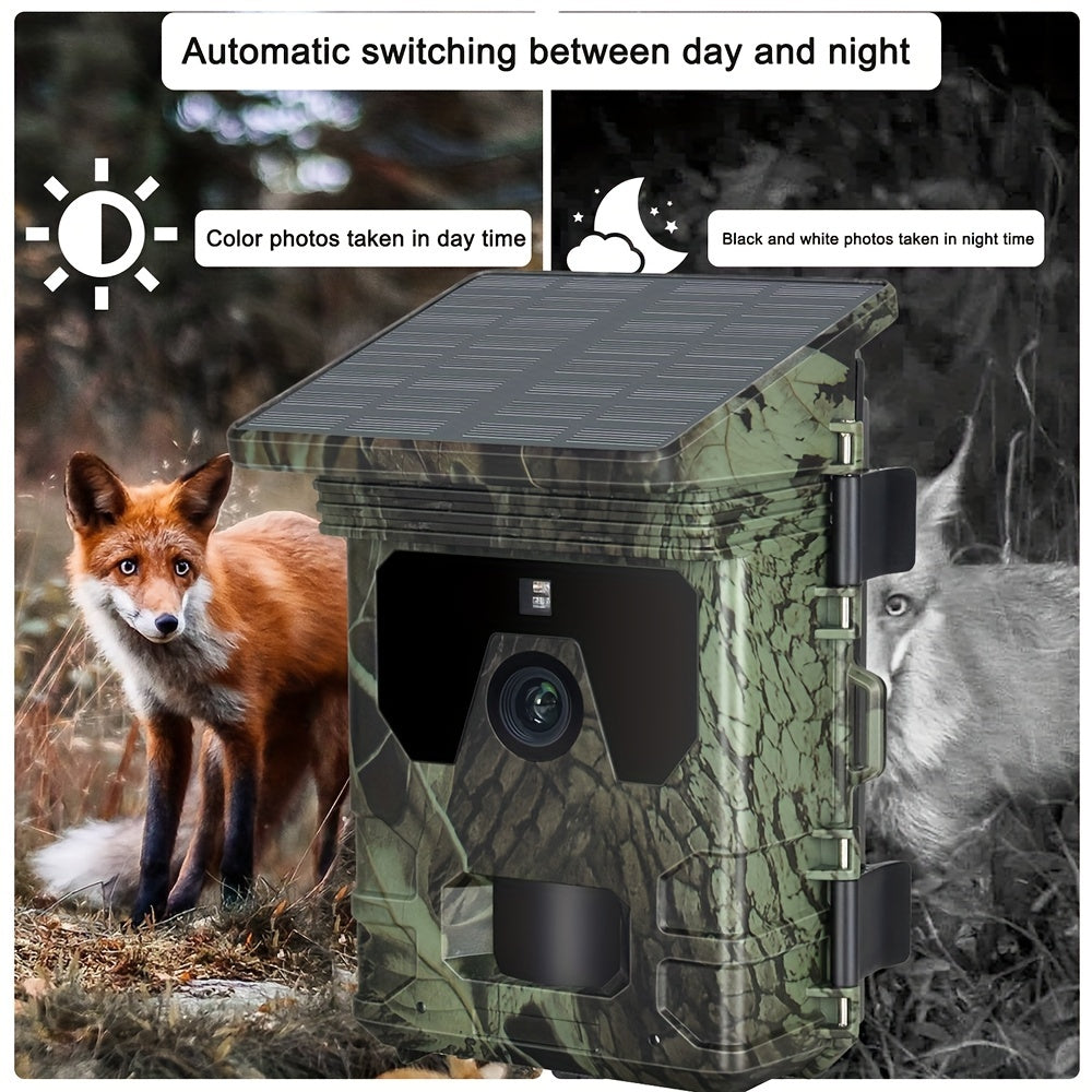 Solar-Powered 4K Wildlife Trail Cam Hunting Camera - Cameras & Optics > Cameras > Trail Cameras at Dealshubindia