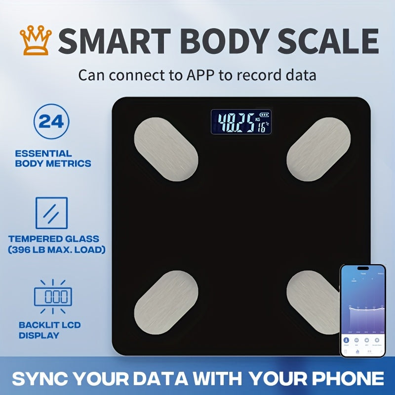 Smart Body Fat Scale with App Connection - Body Weight Scales at Dealshubindia