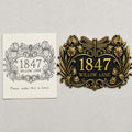 Design Your Own Custom House Number Plaque | Personalized Dragonfly Antique Brass Address Sign