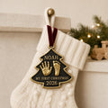 Baby Handprint and Footprint Ornament, Christmas Tree