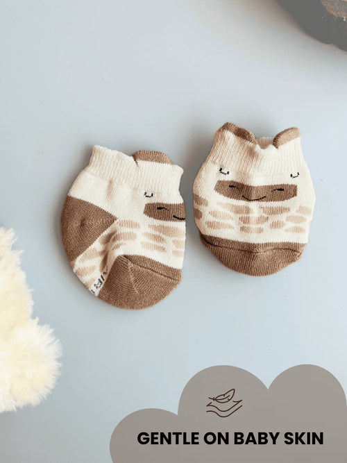 Air Garb baby combo socks set featuring pairs of soft cotton infant socks for 0-1 year olds in assorted bright colors and cute animal patterns.
